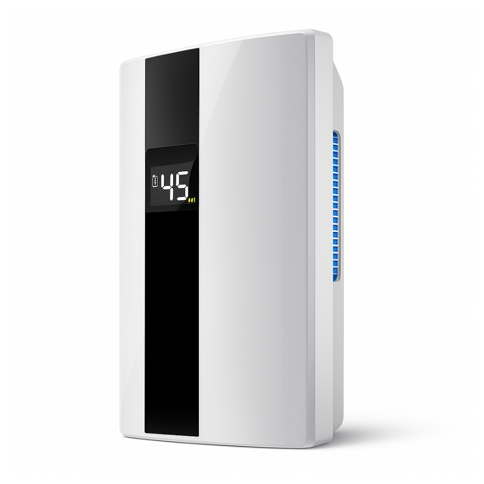 Dehumidifier to stop dust mites and reduce allergy symptoms by lowering bedroom humidity below 50%