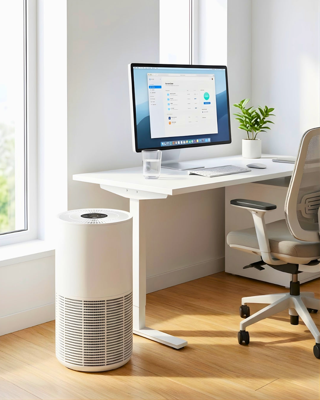 Smart Anti-Dust Mite Air Purifier | HEPA Allergen & Pet Dander Filter (App Control)