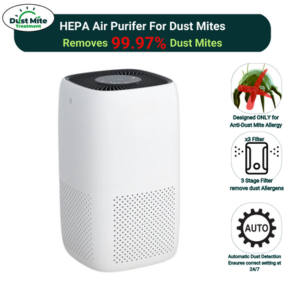 Air Purfier for Dust Mites | HEPA Filter for Dust Mite Allergy - Dust Mite Treatment