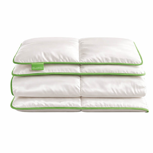 White anti dust mite duvet inner folded