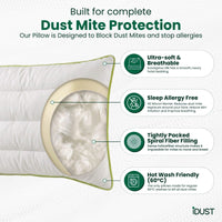Anti Dust Mite Pillows (Set of 2) – Anti Allergy Bedding