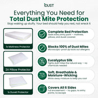Dust Mite Proof Mattress, Pillow & Duvet Protector Set | Whole Room Kit