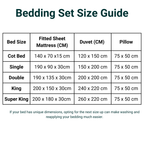 Anti Dust Mite Bedding Set | Fitted Sheet + Duvet Cover + Pillow Case