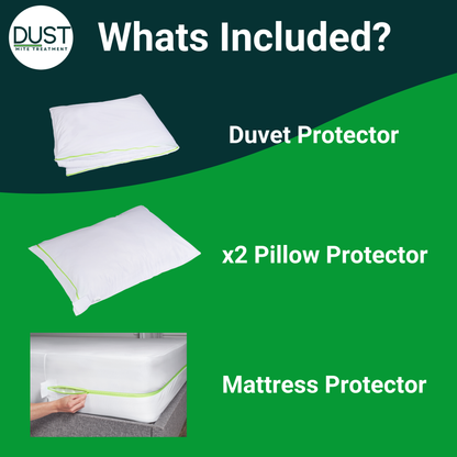 Anti Allergy Dust Mite Protector Set | Mattress + Pillow + Duvet