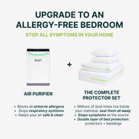 Anti-Dust Mite Air Purifier | HEPA 13 + UV-C for Allergy Relief