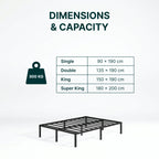 Dust Mite-Proof Metal Bed Frame for Allergy Sufferers