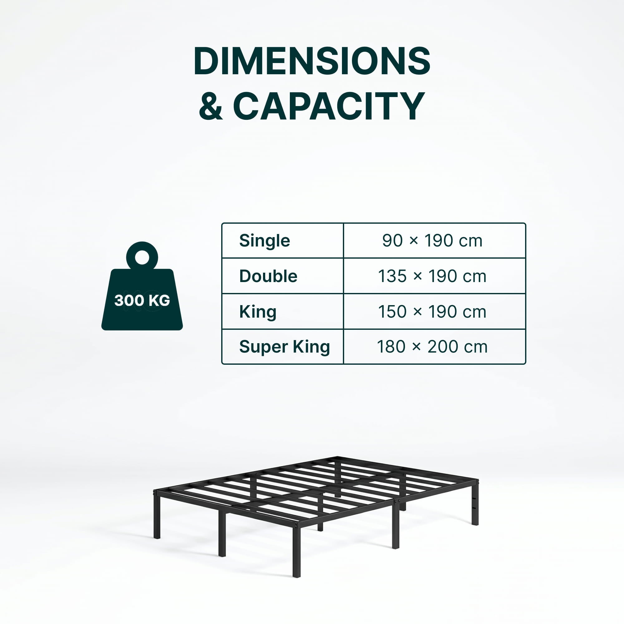 Dust Mite-Proof Metal Bed Frame for Allergy Sufferers
