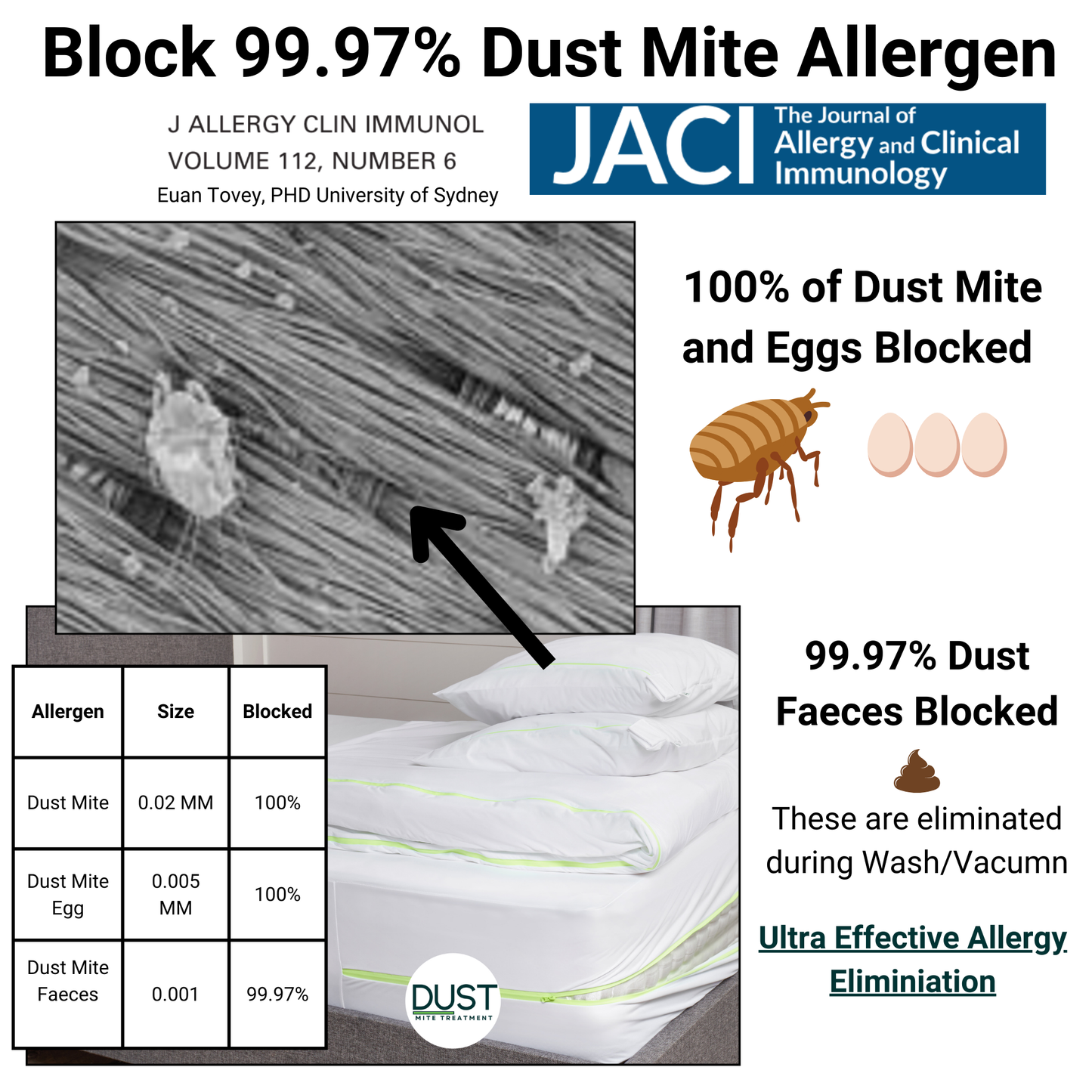 Dust Mite Duvet Encasement | Anti Dust Mite Protector