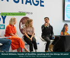 iDustMite founder Richard Williams speaking with the Allergy UK panel at the Allergy and Free From Show NEC Birmingham about dust mite allergy