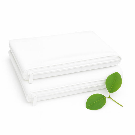 Anti Dust Mite pillows with eucalyptus silk designed to reduce dust mite allergy 