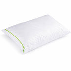 Bed bug proof pillow protector with a full zip seal that closes to an end stop