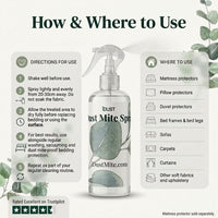 How and where to use dust mite spray on mattress protectors, sofas, carpets and curtains
