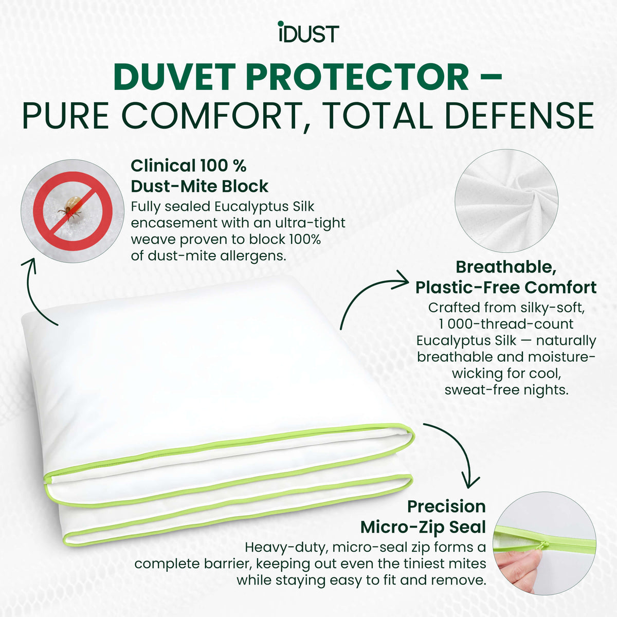 Voted Best Dust‑Mite Proof Bedding | Mattress, Pillow, Duvet – iDustMite