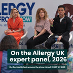 Richard Williams, iDustMite founder, speaking on the Allergy UK expert panel at the Allergy and Free From Show, NEC Birmingham 2026